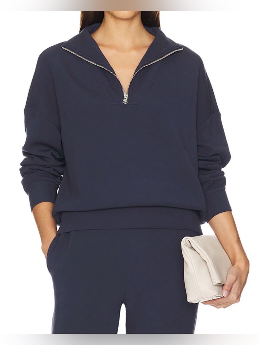 VARLEY Navy Hawley Half Zip Sweatshirt